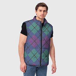 Мужской жилет Аргайл, цвет: 3D-черный — фото 2