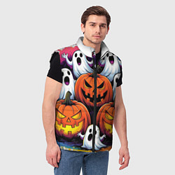 Мужской жилет Happy Halloween 25, цвет: 3D-черный — фото 2