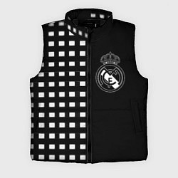 Мужской жилет Real Madrid клетка, цвет: 3D-черный