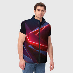 Мужской жилет Neon laser red, цвет: 3D-черный — фото 2