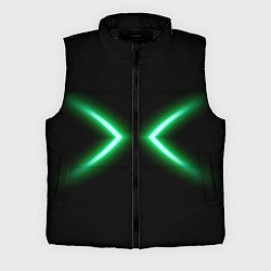 Мужской жилет Neon green lines, цвет: 3D-черный