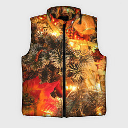 Мужской жилет Атмосфера Рождества, цвет: 3D-черный