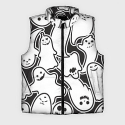 Мужской жилет Весёлые призраки, цвет: 3D-черный