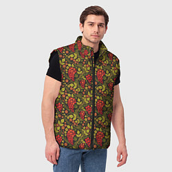 Мужской жилет Славянский узор, цвет: 3D-черный — фото 2