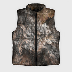 Мужской жилет Абстракция - brown darkness, цвет: 3D-черный