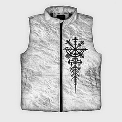Мужской жилет Вегвизир - компас рун в виде става, цвет: 3D-черный