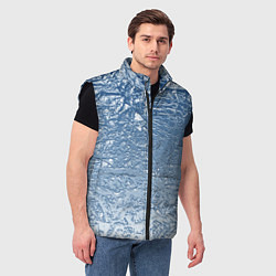 Мужской жилет Налипший снег, цвет: 3D-черный — фото 2
