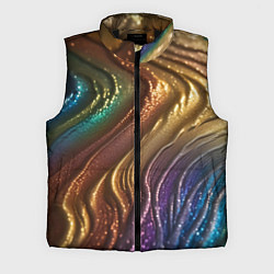 Мужской жилет Сморщенные складочки жидкости, цвет: 3D-черный