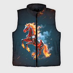 Мужской жилет Огненная лошадь киборг