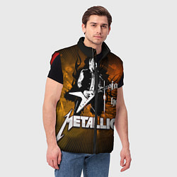 Мужской жилет Metallica: James Hetfield, цвет: 3D-красный — фото 2