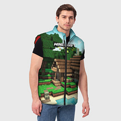 Мужской жилет Minecraft House, цвет: 3D-красный — фото 2