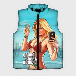 Мужской жилет GTA 5: Selfie Girl, цвет: 3D-черный