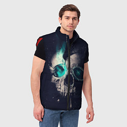 Мужской жилет Skull eyes, цвет: 3D-красный — фото 2