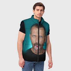 Мужской жилет Хаус с таблеткой, цвет: 3D-черный — фото 2
