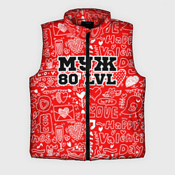 Мужской жилет Муж 80 LVL, цвет: 3D-красный