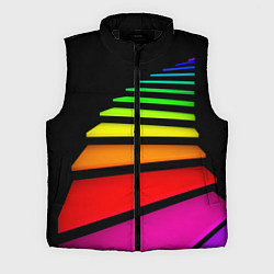 Мужской жилет Радужная лестница, цвет: 3D-черный