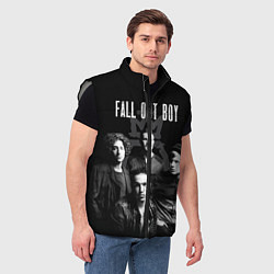 Мужской жилет Fall out boy band, цвет: 3D-светло-серый — фото 2