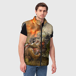 Мужской жилет День победы, цвет: 3D-светло-серый — фото 2
