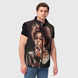 Мужской жилет Марла с сигаретой, цвет: 3D-черный — фото 2