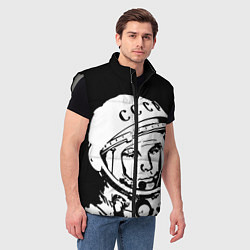 Мужской жилет Гагарин, цвет: 3D-светло-серый — фото 2