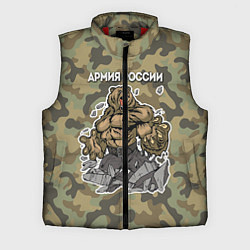Мужской жилет Армия России: ярость медведя, цвет: 3D-красный