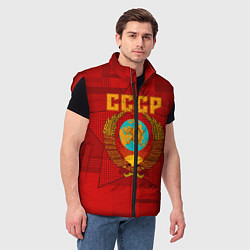 Мужской жилет СССР, цвет: 3D-красный — фото 2