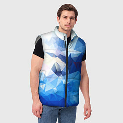 Мужской жилет Абстракция, цвет: 3D-светло-серый — фото 2