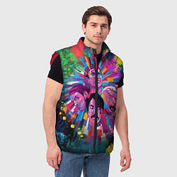 Мужской жилет Red Hot Chili Peppers Art, цвет: 3D-красный — фото 2