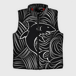 Мужской жилет Акула в в морской пучине, цвет: 3D-красный