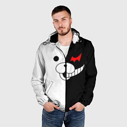 Ветровка с капюшоном мужская Monokuma, цвет: 3D-черный — фото 2