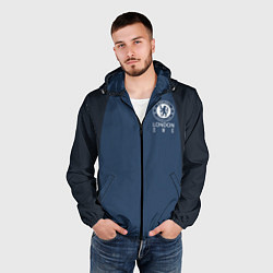 Ветровка с капюшоном мужская Chelsea FC: London SW6, цвет: 3D-черный — фото 2