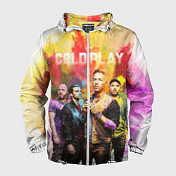 Ветровка с капюшоном мужская Coldplay, цвет: 3D-белый