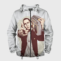 Ветровка с капюшоном мужская Eminem: Street Music, цвет: 3D-черный
