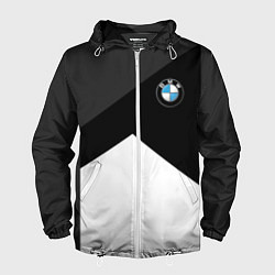 Ветровка с капюшоном мужская BMW 2018 SportWear 3, цвет: 3D-белый