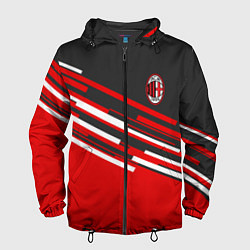 Ветровка с капюшоном мужская АC Milan: R&G, цвет: 3D-черный