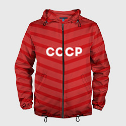 Ветровка с капюшоном мужская СССР, цвет: 3D-черный