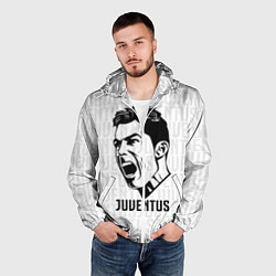 Ветровка с капюшоном мужская Juve Ronaldo, цвет: 3D-белый — фото 2