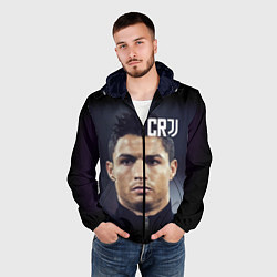 Ветровка с капюшоном мужская RONALDO CR7, цвет: 3D-черный — фото 2