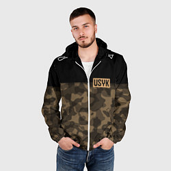 Ветровка с капюшоном мужская USYK Camo, цвет: 3D-белый — фото 2