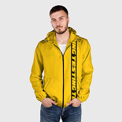 Ветровка с капюшоном мужская ASAP Rocky: Yellow Testing, цвет: 3D-черный — фото 2