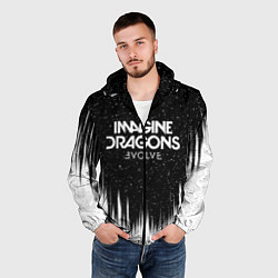 Ветровка с капюшоном мужская IMAGINE DRAGONS, цвет: 3D-черный — фото 2