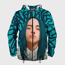 Ветровка с капюшоном мужская Billie Eilish, цвет: 3D-черный