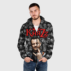 Ветровка с капюшоном мужская Князь, цвет: 3D-черный — фото 2