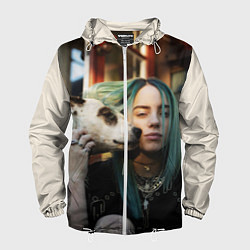 Ветровка с капюшоном мужская BILLIE EILISH, цвет: 3D-белый