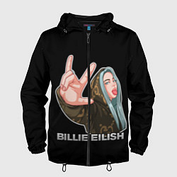 Ветровка с капюшоном мужская BILLIE EILISH, цвет: 3D-черный