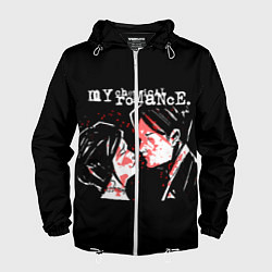 Ветровка с капюшоном мужская My Chemical Romance, цвет: 3D-белый