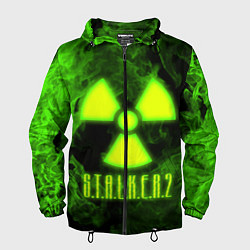 Ветровка с капюшоном мужская STALKER 2, цвет: 3D-черный