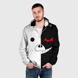 Ветровка с капюшоном мужская Monokuma, цвет: 3D-белый — фото 2