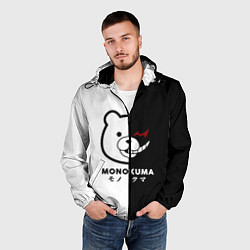 Ветровка с капюшоном мужская Monokuma, цвет: 3D-черный — фото 2
