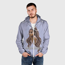 Ветровка с капюшоном мужская Ariana Grande Ариана Гранде, цвет: 3D-белый — фото 2